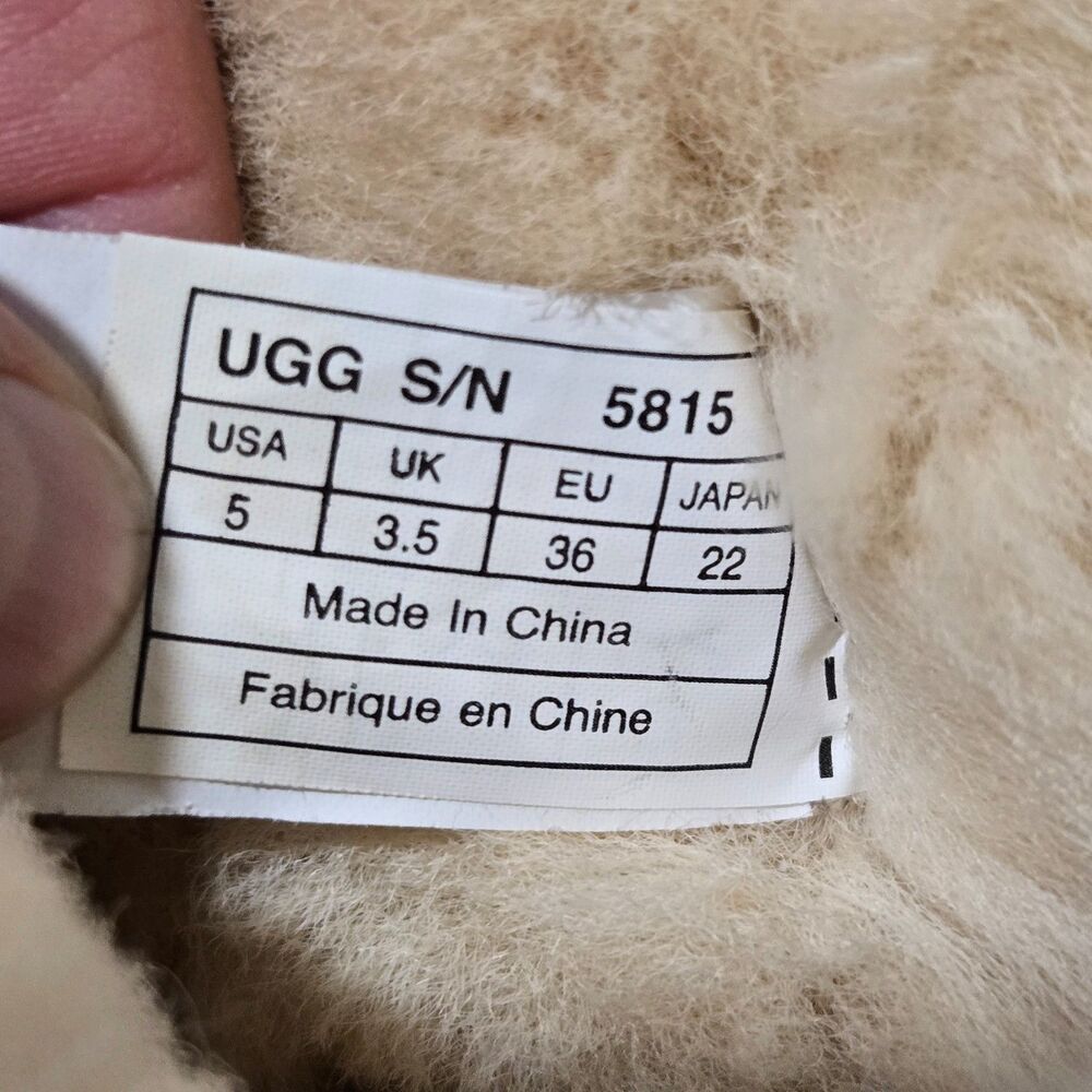 UGG Australia Classic Tall Boots womens 5 / 36 Sheepskin Suede 5815 chestnut - Picture 3 of 9